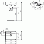 Ideal Standard Strada II T299301 baldinis praustuvas 500x400 mmm